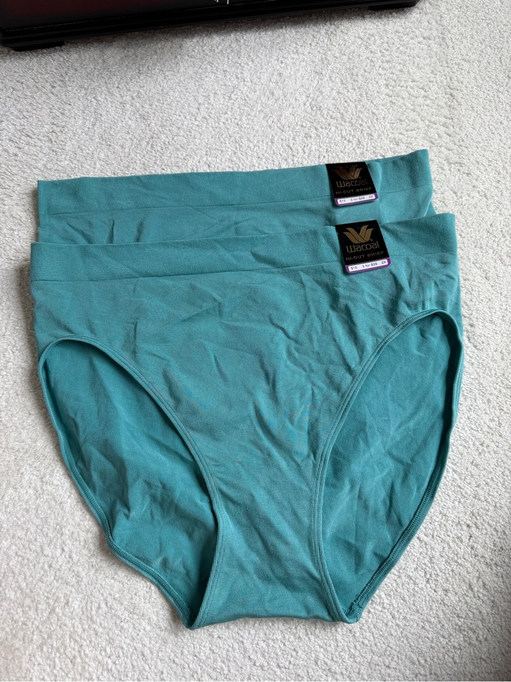 wacoal high leg brief 2X size . selling both . NWT